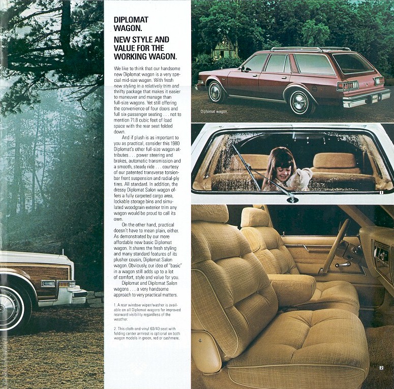 1980 Dodge Diplomat Brochure Page 10
